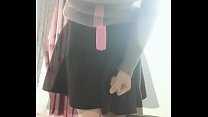 超美女神插着跳蛋真空逛街，周围的人听不到？