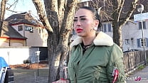 GERMAN SCOUT - FIT GERMAN FEMDOM TEEN KATHARINA PISS WHILE FUCK AT PICKUP SEX