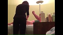 Errection & Cum during male waxing