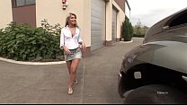 Threesome anal sex in a camper