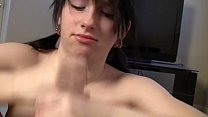 Young teen hot babysitter delivers the cum by her soft & small hands slowly