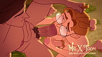 Gay cartoon: Tarzan ducks bitch bottom with his huge and massive cock