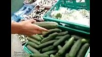 hottie goes grocery shopping with a butt plug up her ass