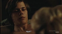 Blond chick gives a BJ in movie