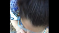 Friends wife sucks my dick camping while her husband fishing
