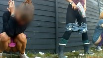 festival sluts pissing
