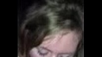 Random white girl blows bbc in his car