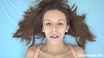 Redhead Girl Rubbing Big Lips Pussy