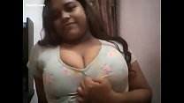 Hot chubby desi college girl make a full naked fingering selfie