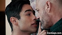 Hot gay student blackmails professor to fuck him - older & y.