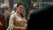 Kimberly Smart nipple dress scene from Outlander the series
