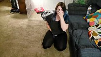 Teen Babysitter Caught Masturbating And Blackmailed To Finish