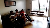 THERE IS NOTHING ON THE TV, SO I FOLLOW THE PLUMBER AND THE FRIEND OF MY HUSBAND