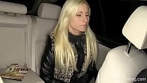 Bursting To Pee In Car, Pretty Girl Coming From Airport Can't Hold It To The End