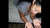 Mexican bitch takes Black facial like a champ!