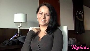 Dutch brunette gets creampied, dutch slut gets creamed by handyman