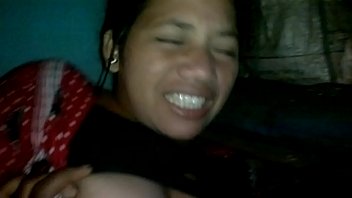 My beautiful girlfriend's boob press and kissing