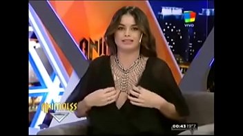 Uruguayan presenter Vicky shows her nipple