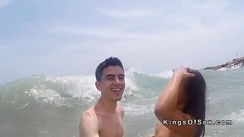 Couple stole camera and fucked at beach