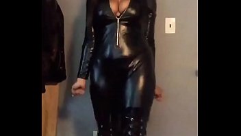 Milkyquartzmoo in sexy black catsuit. Milkyquartzmoo.com