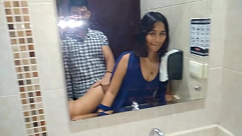 We escaped to the bathroom of the bar to finish in a quickie